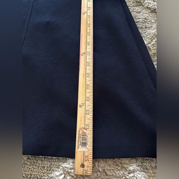 Sandro Fit and Flare Crepe Navy Dress Size 2 - Picture 3 of 15